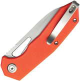 Kubey Vagrant Linerlock Orange KU291L - 3-Inch AUS-10A Blade, Orange G10 Handle, Thumb Pull, Pocket Clip by Kubey