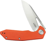 Kubey Vagrant Linerlock Orange KU291L - 3-Inch AUS-10A Blade, Orange G10 Handle, Thumb Pull, Pocket Clip by Kubey