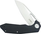 Kubey Vagrant Linerlock Black KU291N - Sturdy AUS-10A Blade With Black G10 Handle And Pocket Clip by Kubey
