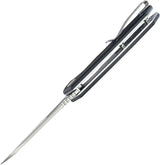 Kubey Vagrant Linerlock Black KU291N - Sturdy AUS-10A Blade With Black G10 Handle And Pocket Clip by Kubey