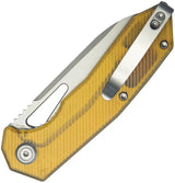Kubey Vagrant Linerlock Ultem KU291Q - Ultem Handle EDC Knife With AUS-10A Stainless Blade And Thumb Pull Pocket Clip by Kubey