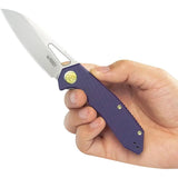 Kubey Vagrant Linerlock Purple KB291S - 3 Inch Bohler M390 Blade With Purple G10 Handle And Pocket Clip by Kubey