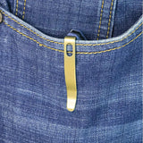 Kubey Vagrant Linerlock - Blue Canvas Micarta Handle With Bohler M390 Blade And Thumb Pocket Clip by Kubey