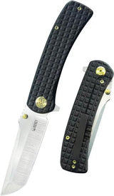 Kubey Interflow Framelock Ti Black KB294C - Titanium-Handled Satin M390 Blade With Extended Tang by Kubey