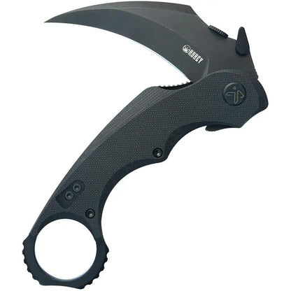 Kubey Rogue Karambit Blackwash KU298B - 14C28N Sandvik Stainless Steel Blade and Black G10 Handle by Kubey