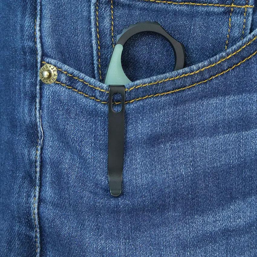 Kubey Rogue Karambit Black Jade KU298E - Jade G10 Handle and 3In Black Stonewash Blade for EDC by Kubey