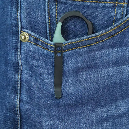 Kubey Rogue Karambit Black Jade KU298E - Jade G10 Handle and 3In Black Stonewash Blade for EDC by Kubey