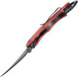 Kubey Rogue Pikal Karambit Linerlock KU298F - 14C28N Sandvik Stainless Blade Red G10 Handle by Kubey