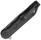 Kubey Mizo Linerlock Knife - Black Stonewash 14C28N Sandvik Blade With Extended Tang by kubey
