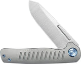 Kubey Steelhead Linerlock - Gray Titanium Handle With M390 Reverse Tanto Blade And Extended Tang by Kubey