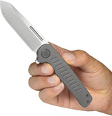 Kubey Steelhead Linerlock DSW KB315B - Bohler M390 Satin Blade, Titanium Handle, Extended Tang by Kubey