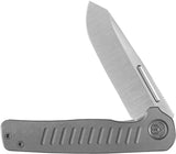 Kubey Steelhead Linerlock DSW KB315B - Bohler M390 Satin Blade, Titanium Handle, Extended Tang by Kubey