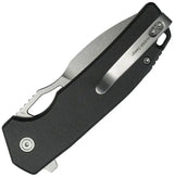 Kubey RDF Button Lock Black G10 - Durable Spear Point Blade With Extended Tang And Thumb Pull by Kubey
