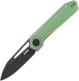 Kubey Royal Linerlock Black Jade KU321C - D2 Tool Steel Blade With Jade G10 Handle by Kubey