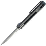 Kubey Royal Framelock Flame Ti KU321N - Flame Anodized Titanium Handle With Bohler M390 Blade by Kubey