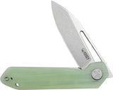 Kubey Royal Linerlock Jade KU321R - Jade G10 Handle, 14C28N Stainless Blade, Thumb Pull And Pocket Clip by Kubey