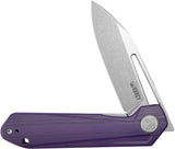 Kubey Royal Linerlock Purple KU321U - Purple G10 Handle With 14C28N Sandvik Stainless Steel Blade by Kubey