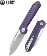 Kubey Royal Linerlock Purple KU321U - Purple G10 Handle With 14C28N Sandvik Stainless Steel Blade by Kubey