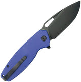 Kubey Tityus Linerlock - Blue G10 Handle With BlackWash 14C28N Drop Point Blade by Kubey