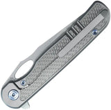 Kubey Hydro Framelock Gray KB323A - 3 Inch Satin Bohler M390 Blade With Titanium Handle For Everyday Carry by Kubey