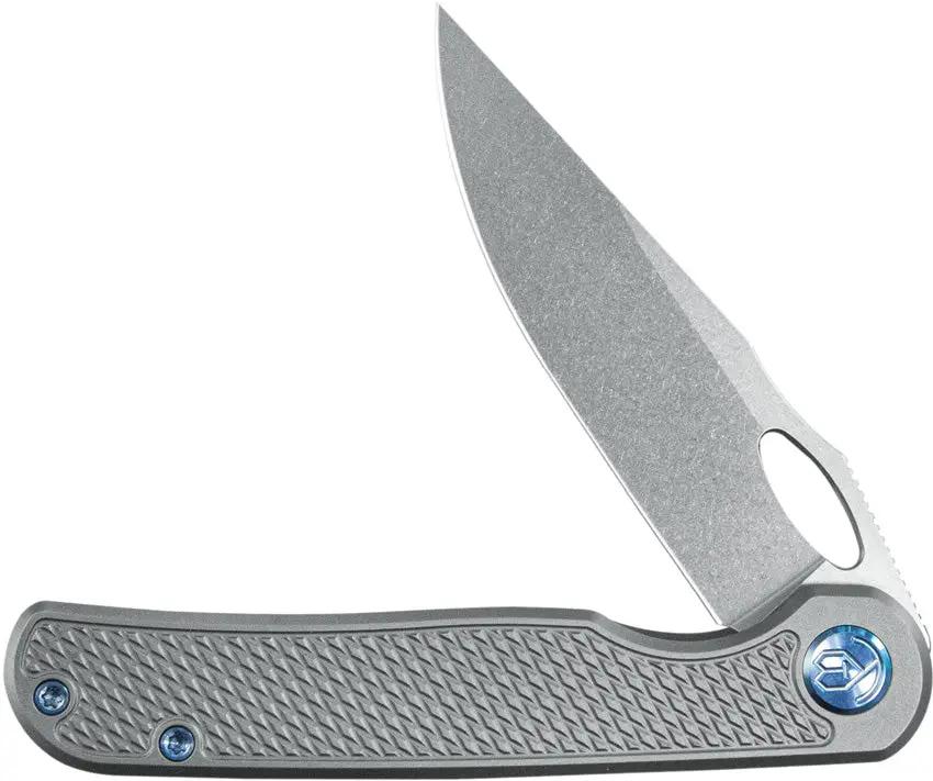 Kubey Hydro Framelock Gray KB323A - 3 Inch Satin Bohler M390 Blade With Titanium Handle For Everyday Carry by Kubey
