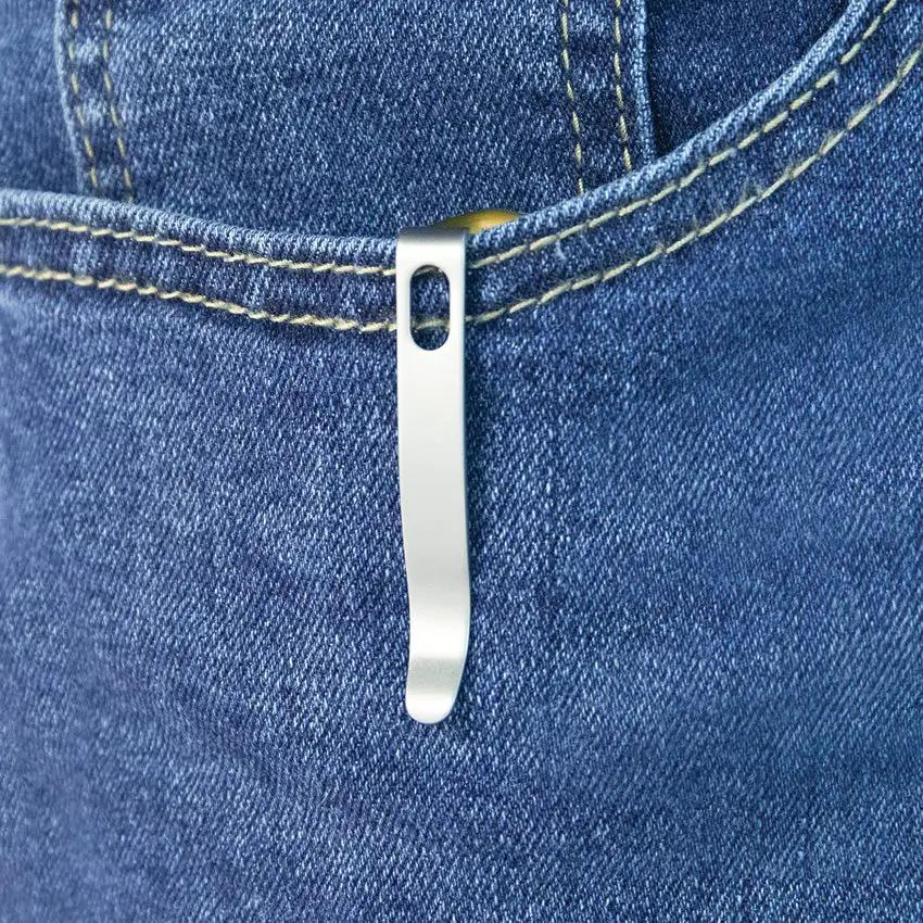 Kubey Doris Linerlock Ultem KU324H - Satin 3.25 Inch 14C28N Sandvik Blade, Ultem Handle, Extended Tang, Pocket Clip by Kubey