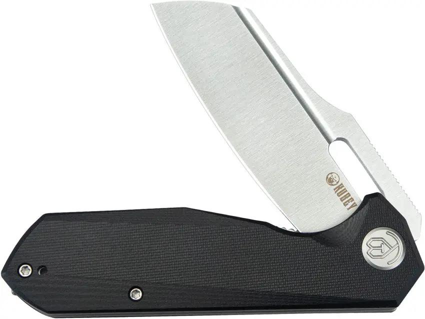 Kubey Atlas Framelock Black KU328D - 14C28N Sandvik Stainless Blade With Black G10 Handle by Kubey