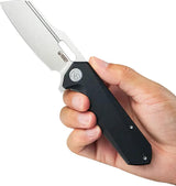 Kubey Atlas Framelock Black KU328D - 14C28N Sandvik Stainless Blade With Black G10 Handle by Kubey