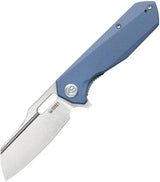 Kubey Atlas Linerlock Blue KU328H - Blue G10 Handle With Satin 14C28N Blade, Extended Tang, Thumb Pull, Pocket Clip by Kubey