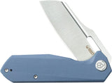 Kubey Atlas Linerlock Blue KU328H - Blue G10 Handle With Satin 14C28N Blade, Extended Tang, Thumb Pull, Pocket Clip by Kubey