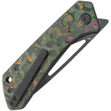 KB Knives Thalia Linerlock 80s Camo KB331A - Bohler M390 Blade With Carbon Fiber Handle by KB Knives