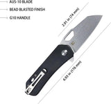 Kubey Duroc Linerlock - Pocket Clip EDC Knife With D2 Tool Steel Sheepsfoot Blade by Kubey