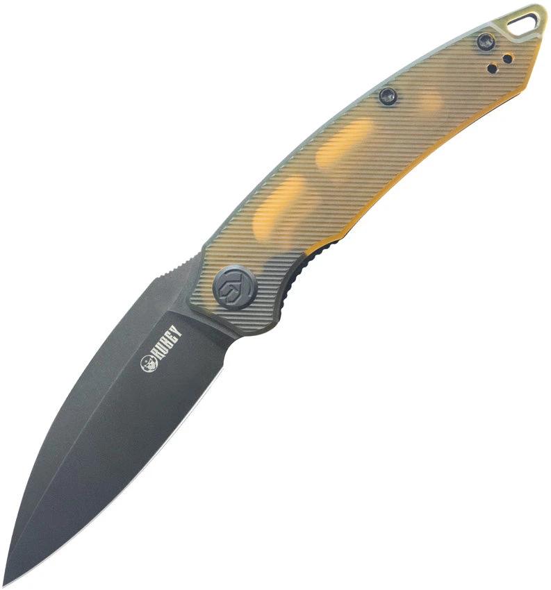 Kubey Leaf Linerlock Black Ultem KU333H by Kubey