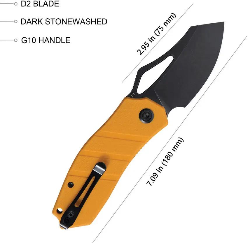 Kubey Ceyx Linerlock Black Yellow KU335C by Kubey