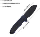 Kubey Creon Button Lock Blk/Blue KU336D by Kubey