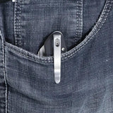 Kubey Creon Button Lock Black KU336E - AUS-10A Stainless Blade Bead Blast Finish With Black G10 Handle by Kubey