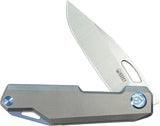 Kubey Verijero Framelock Titanium KB340A - Satin Finish 14C28N Blade With Titanium Handle by Kubey