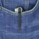 Kubey Verijero Framelock Ti Black KB340B - Black Stonewash 14C28N Stainless Blade With Gray Titanium Handle by Kubey