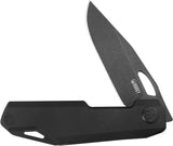 Kubey Verijero Framelock Ti Black KB340D - Sandvik 14C28N Blade With Black Stonewash Titanium Handle by Kubey