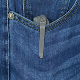 Kubey Verijero Framelock Ti BSW KB340E - Titanium Handle With Dark Stonewash Finish, Extended Tang, 3.38in Blade by Kubey