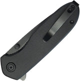 Kubey Belus EDC Linerlock Black G10 Handle AUS-10A Blade Extended Tang - Compact EDC Knife by Kubey