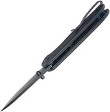 Kubey Belus EDC Linerlock Black G10 Handle AUS-10A Blade Extended Tang - Compact EDC Knife by Kubey