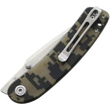 Kubey Momentum Linerlock Camo KU344D - D2 Tool Steel Blade Digital Camo G10 Handle For Precision EDC by Kubey