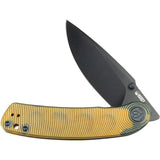 Kubey Momentum Linerlock Ultem KU344N - Ultem Handle, Extended Tang Knife With Stonewash AUS-10A Blade by Kubey