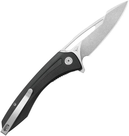 Kubey Merced Linerlock - 14C28N Sandvik Stainless Blade With Black G10 Handle Pocket Clip by Kubey