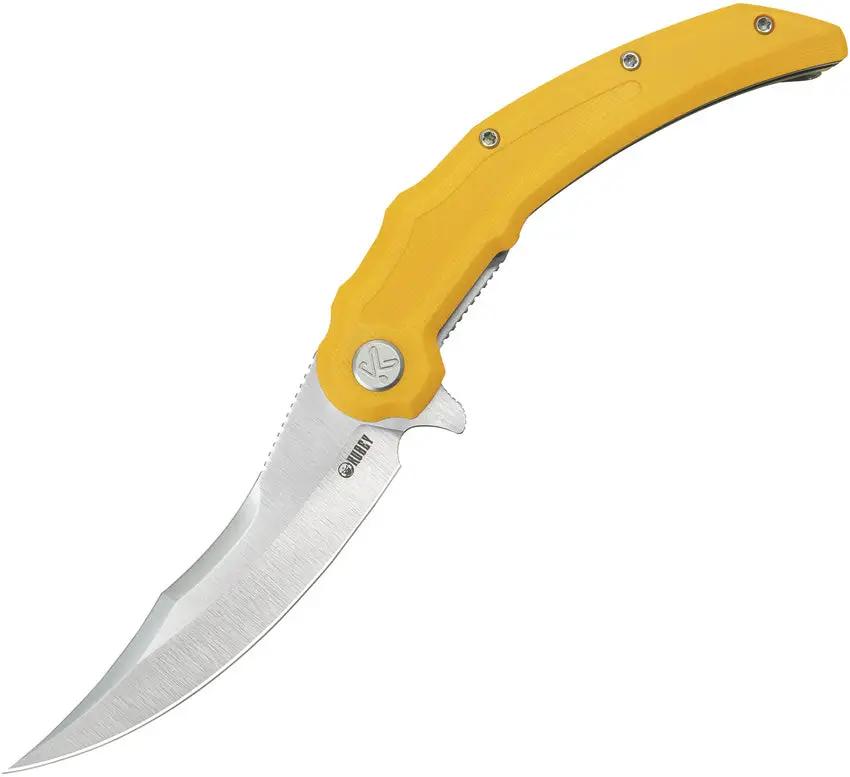 Kubey Wave Crest Linerlock Yellow KU346C by Kubey