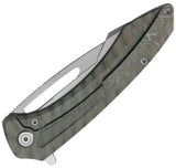 Kubey Merced Framelock Flame Ti KB352B - Titanium Framelock Knife With Flame Finish by Kubey