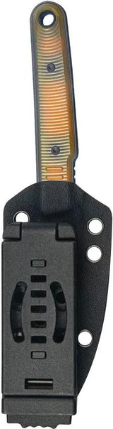 Kubey JL Fixie Fixed Blade Ultem Black KU355D - 14C28N Sandvik Stainless Blade, Full Tang, Lanyard Hole by Kubey