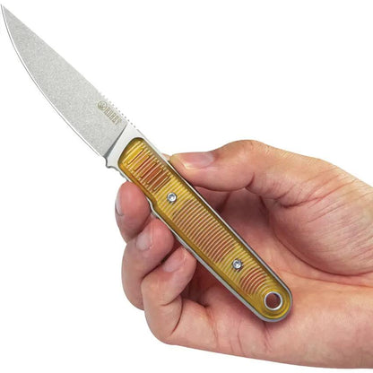 Kubey JL Fixed Blade Ultem KU356C - Durable Ultem Handle With Full Tang And Lanyard Hole by Kubey