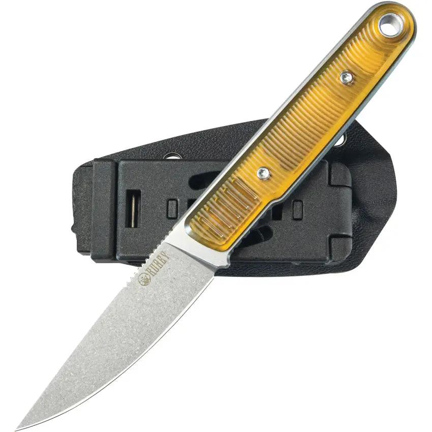 Kubey JL Fixed Blade Ultem KU356C - Durable Ultem Handle With Full Tang And Lanyard Hole by Kubey
